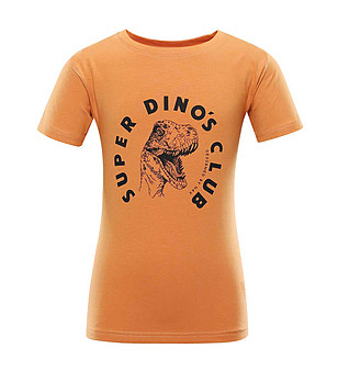 Детска памучна тениска в оранжев нюанс снимка
