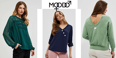 Moodo - блузи с дълъг ръкав за дамитеснимка