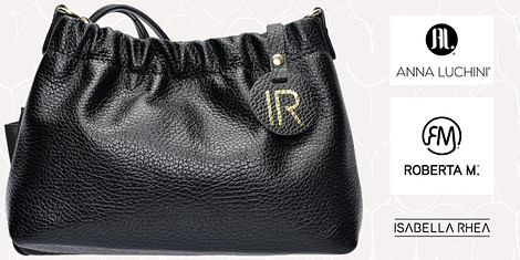 Класическо излъчване с чанта в черен цвятснимка