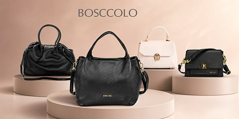 Bosccolo – дамски кожени чанти в бежово, бяло и черноснимка