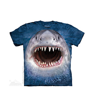 Мъжка памучна тениска Wicked Nasty Shark снимка