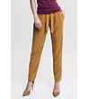 Дамски панталон в цвят камел Liana-0 снимка