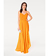 Дълга оранжева рокля Tedi-0 снимка