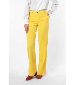 Дамски панталон в жълто Vivien снимка