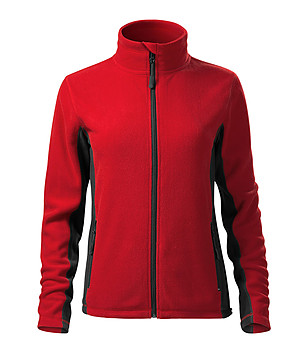Дамско спортно яке в червено и черно Viliana снимка