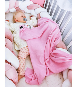 Розово бебешко одеяло от бамбук снимка