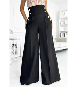 Черен дамски панталон снимка