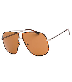 Мъжки слънчеви очила с рамка в цвят хавана снимка
