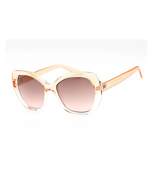 Дамски слънчеви очила с оранжеви прозрачни рамки снимка