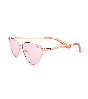 Дамски розово-златисти очила котешко око снимка
