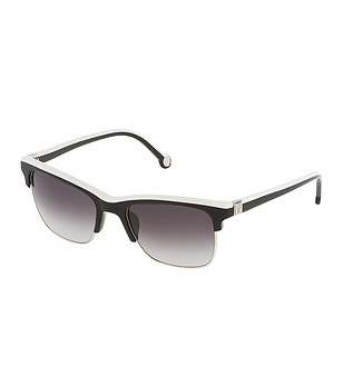 Дамски слънчеви очила в черно и бяло снимка
